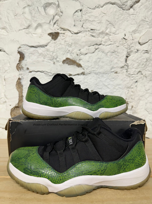 Air Jordan 11 Low Green Snakeskin Sz 12