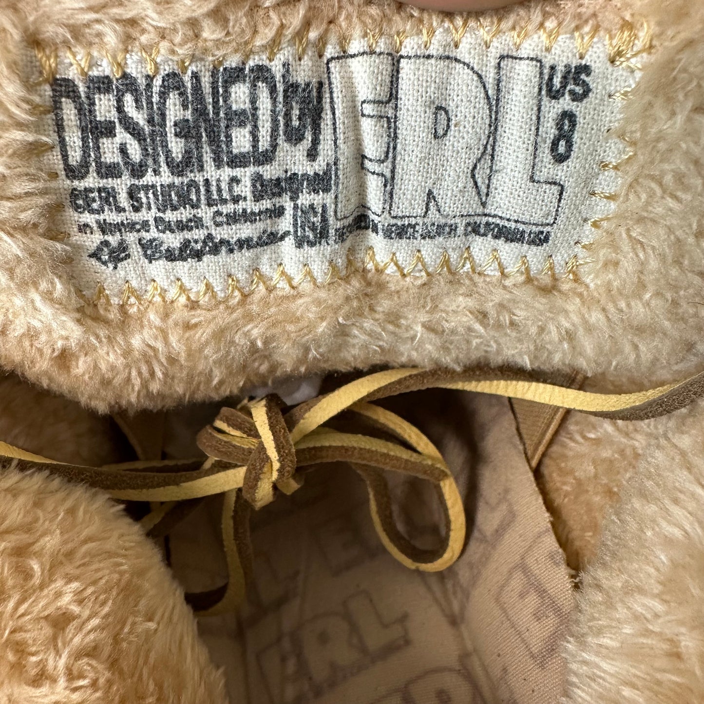 ERL Skate Vamp Beige Suede Sneaker Sz 8