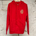 Anti Social Social Club 3D Logo Red Hoodie Sz M