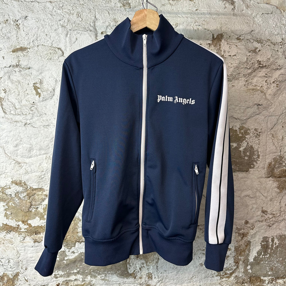 Palm Angels Navy White Track Jacket Sz S