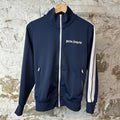 Palm Angels Navy White Track Jacket Sz S