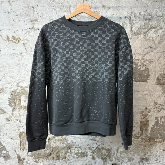 Louis Vuitton Damier Spread Crewneck Grey Sz S