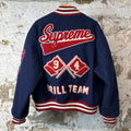Supreme Drill Team Navy Varsity Jacket Sz M