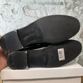 Prada Brushed Leather Black Loafer Sz 13