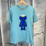 Kaws BFF Blue T-Shirt Sz L