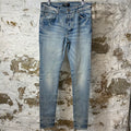 Amiri Plain Blue Denim Jeans Sz 34
