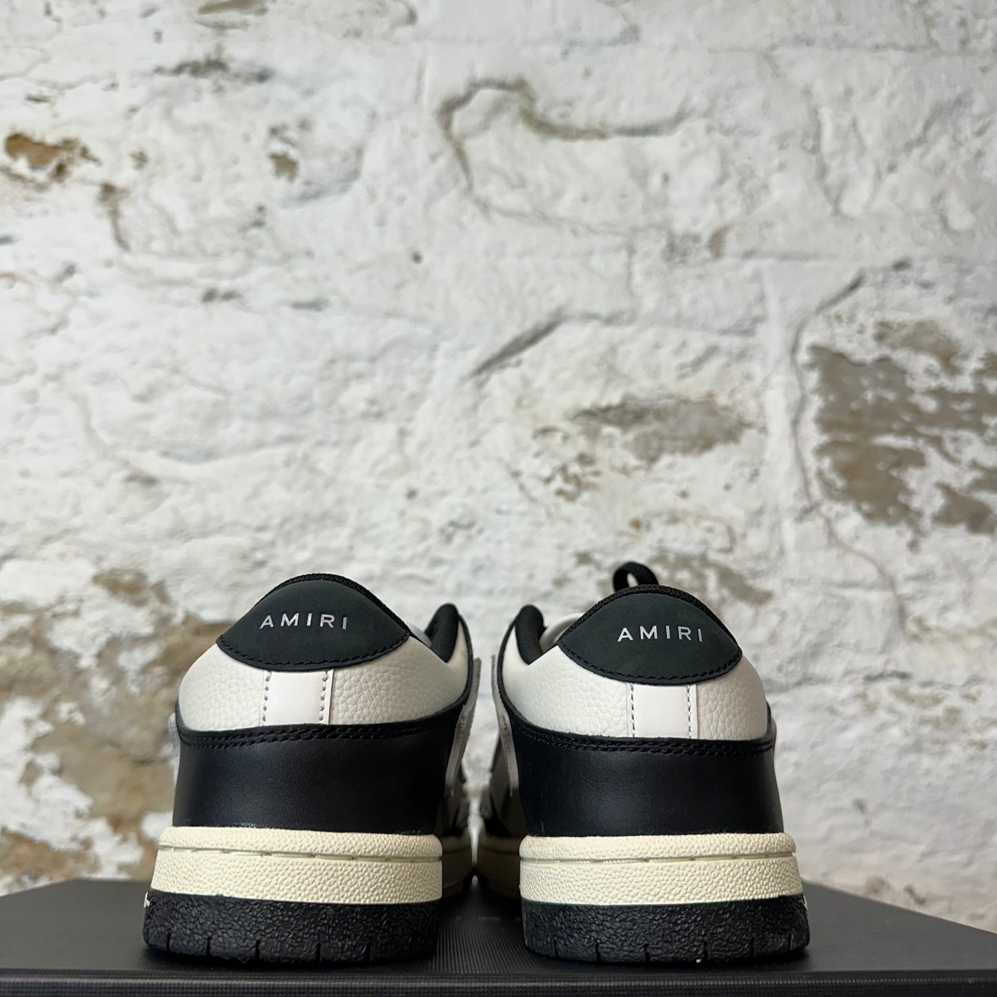 Amiri White Skeleton Black White Sneaker Sz 6.5 (39)