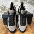 Chanel CC Black Grey White Trainer Sneaker Sz 4.5 (36.5)