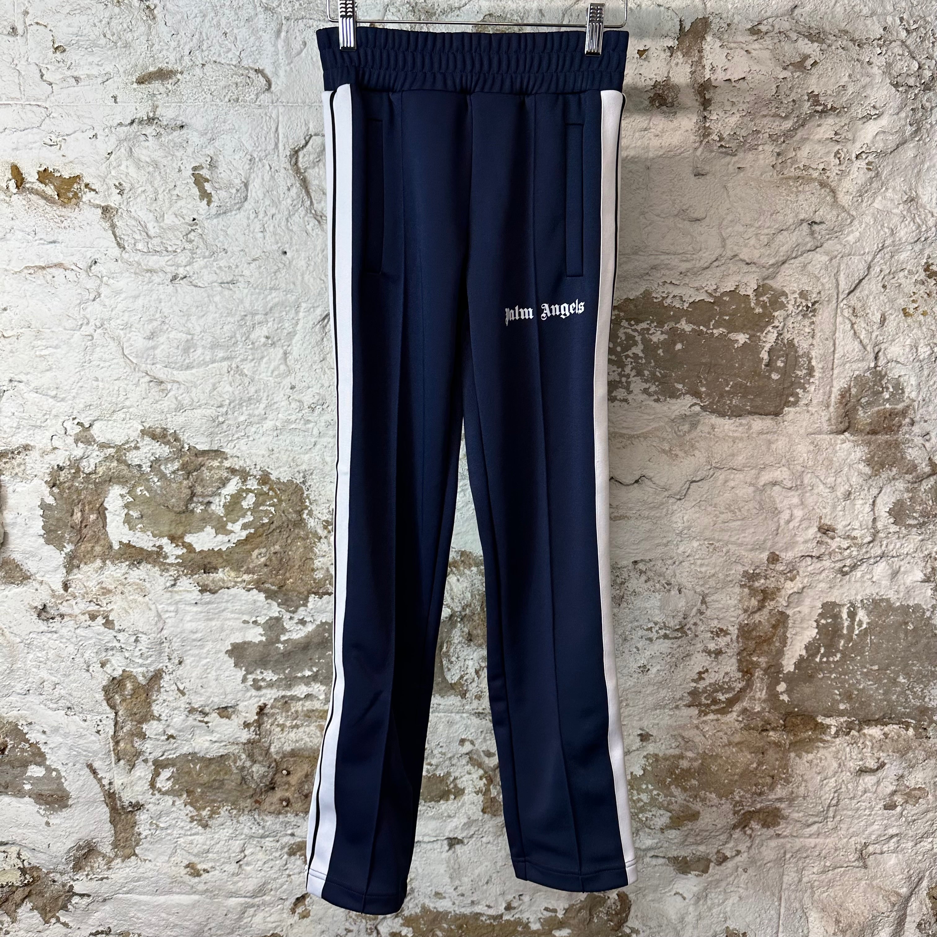 Palm Angels Navy White Track Pants NEW