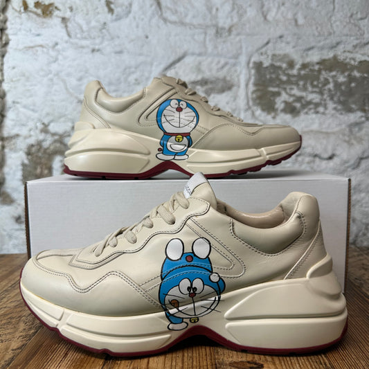 Gucci Rhyton Doraemon Cream Sneaker Sz 7.5