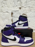 Air Jordan 1 High Court Purple White Sz 11