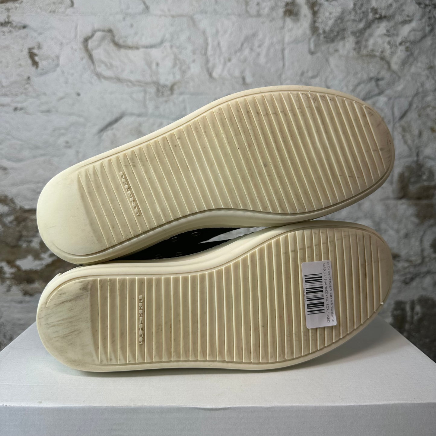 Rick Owens DRKSHDW Black Milk Sneaker Sz 9 (42)