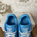 Louis Vuitton Baby Blue Monogram Trainer Sneaker Sz 10 (8.5LV) No Box