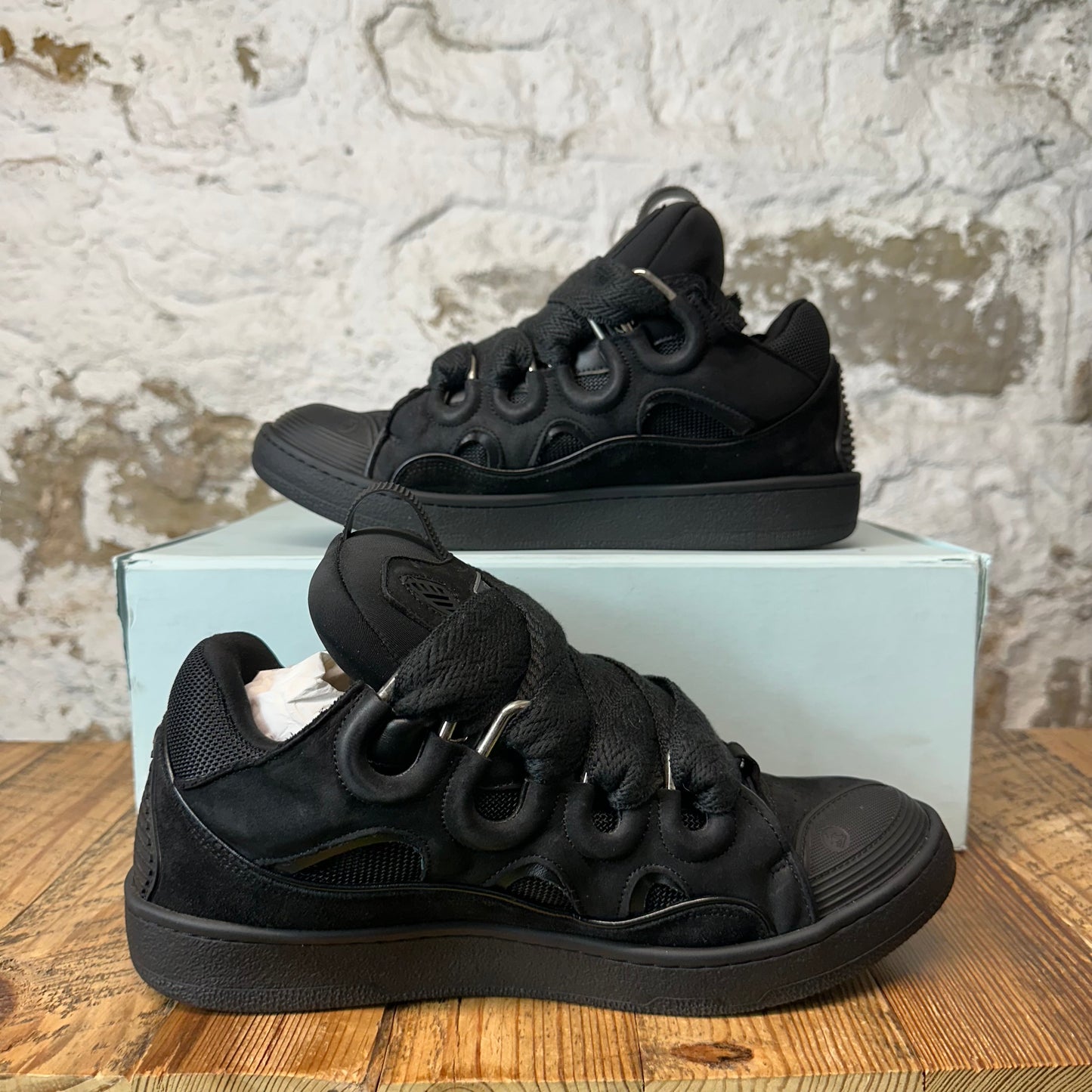Lanvin Curb Triple Black Sneaker Sz 10 (43)