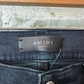 Amiri MX1 Red Suede Faded Black Denim Jeans Sz 29