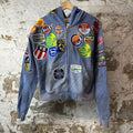 Vale Passport Denim Blue Zip Up Hoodie