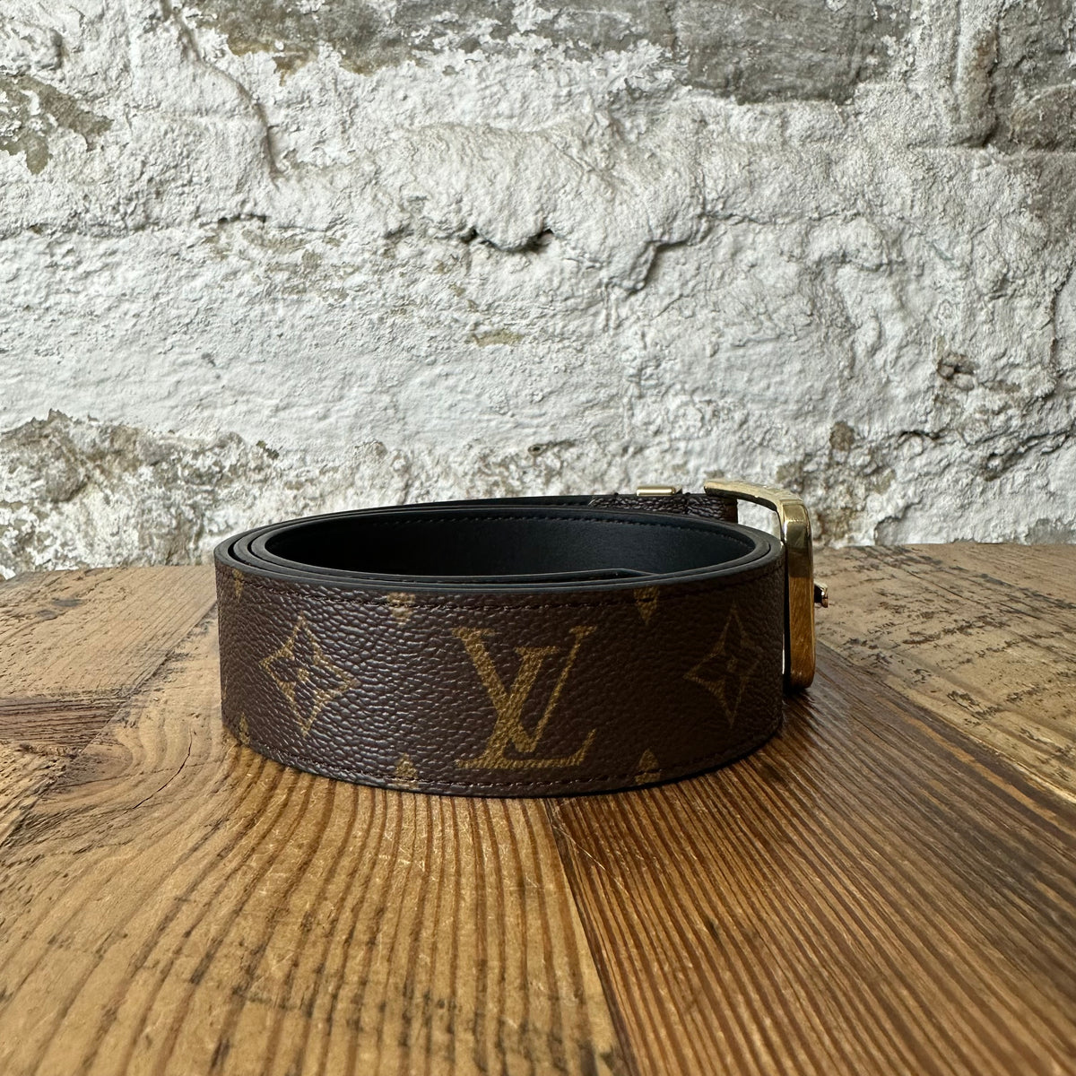 Louis Vuitton Pont Neuf Monogram Belt Sz (90/36) W/ Box