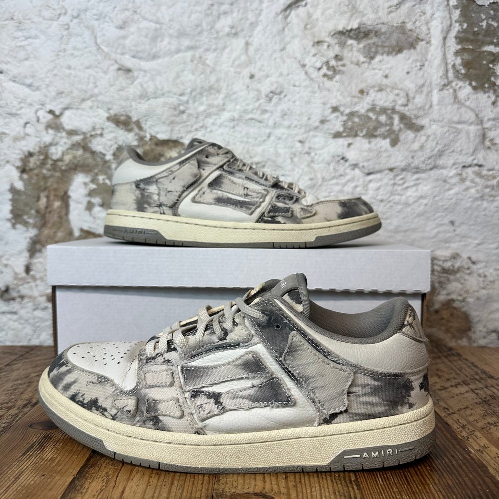 Amiri Washed Denim Skeleton Grey White Sneaker Sz 9 (42)
