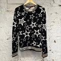 Dolce Gabbana Star Black Knit Sweater Sz L