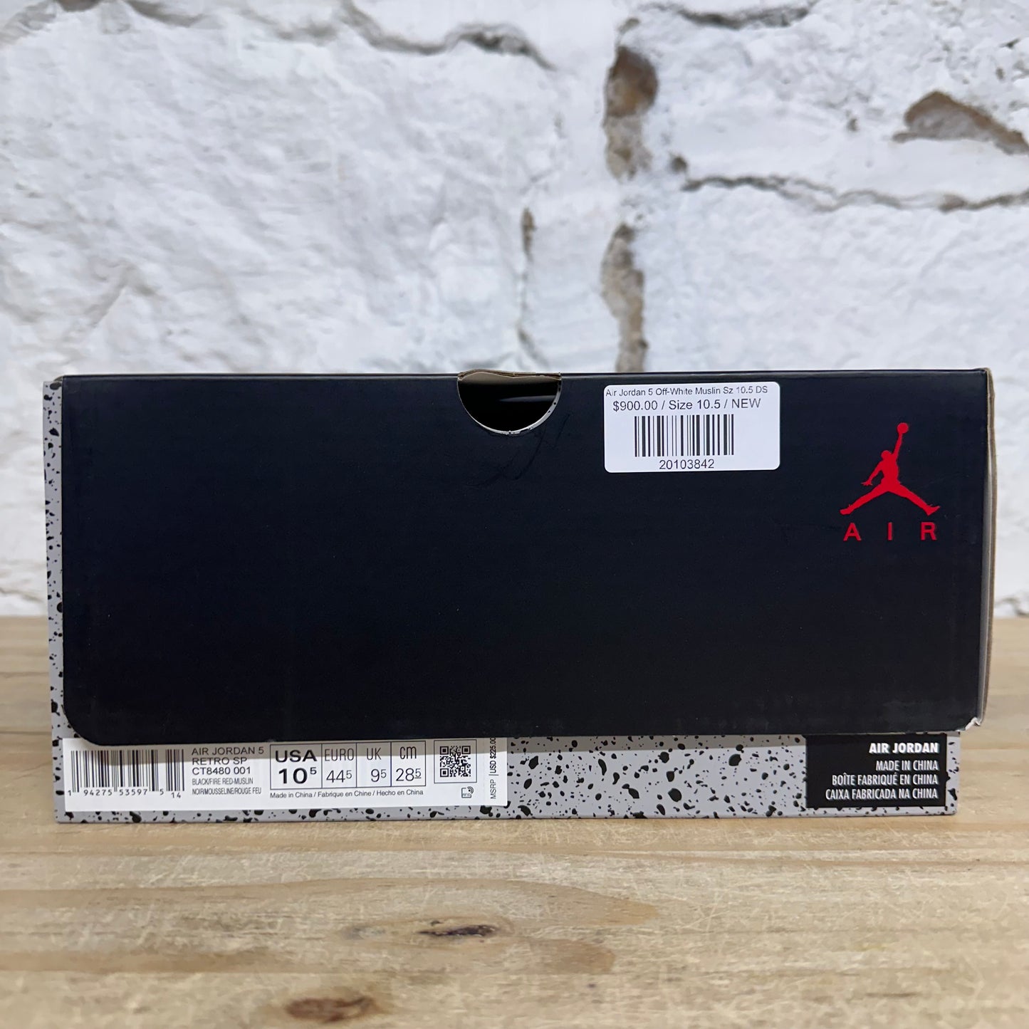 Air Jordan 5 Off-White Muslin Sz 10.5 DS