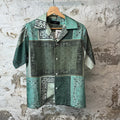Amiri Teal Olive Button Up Shirt Sz XS