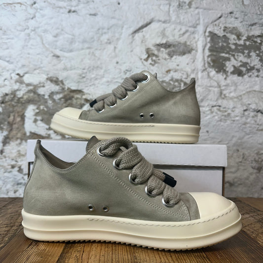 Rick Owens Jumbo Lace Grey Suede Milk Sneaker Sz 9 (42)