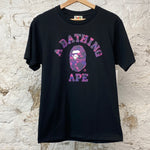 Bape Purple Camo College T-shirt