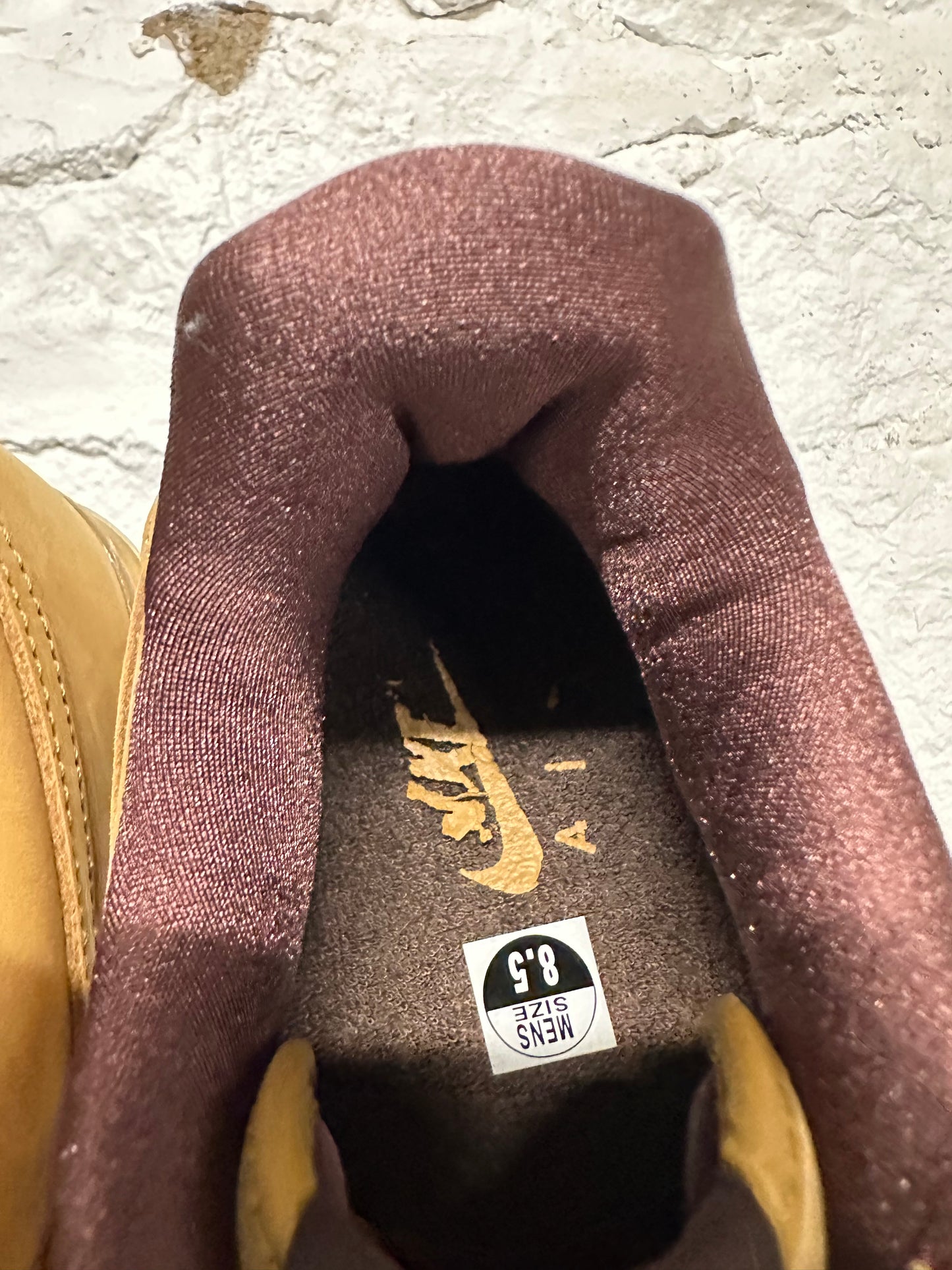 Nike Air Force 1 Wheat Dark Mocha Sz 8.5