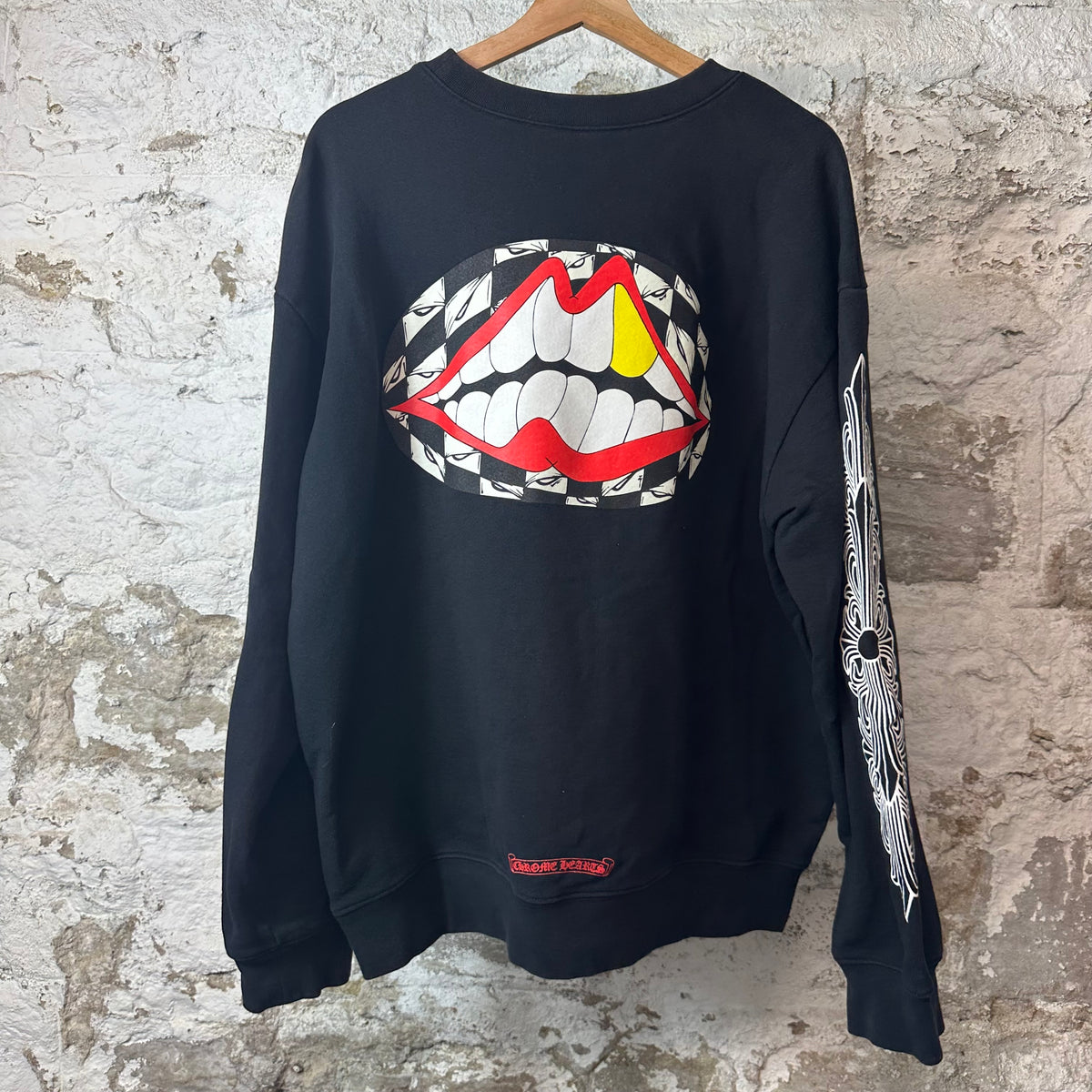 Chrome Hearts Matty Boy Chomper Black Crewneck Sz XXL