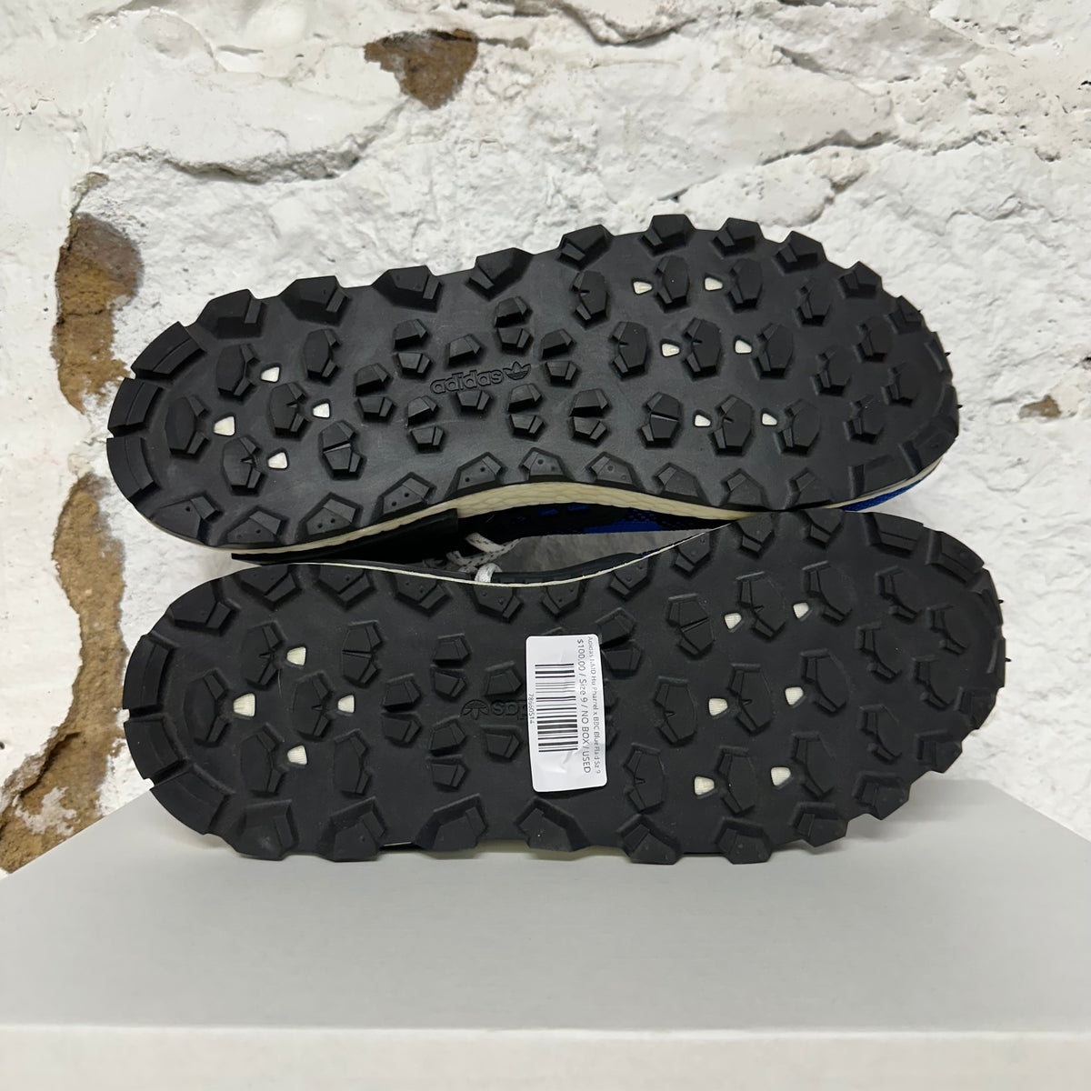 Adidas NMD Hu Pharrel x BBC Blue Plaid Sz 9
