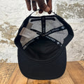 Chrome Hearts St. Barths Orange Cemetery Black Trucker Hat DS