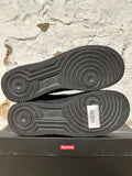 Nike Air Force 1 Low Supreme Black Sz 9
