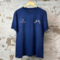 Amiri Cracked White Spell T-shirt Blue Sz M