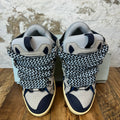 Lanvin Curb Blue Black Lace Gray Sneaker Sz 8 (41)