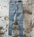 Amiri Tiger Print Patches Blue Denim Jeans Sz 31