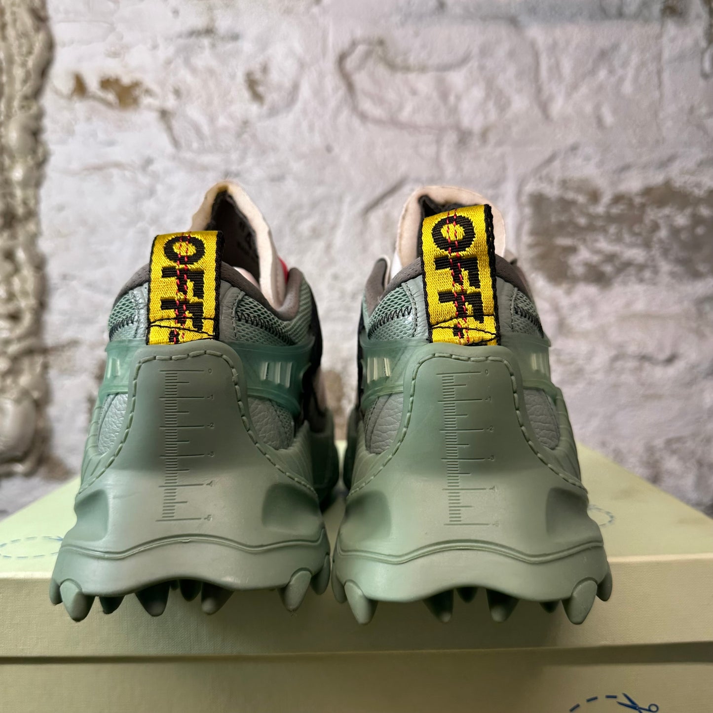 Off-White ODSY 1000 Black Green Sneaker Sz 10 (43)