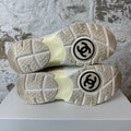Chanel CC Cream White Trainer Sz 7.5 (40.5) No Box