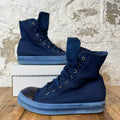 Rick Owens High Blue Dyed Sneaker Sz 8.5 (41.5)