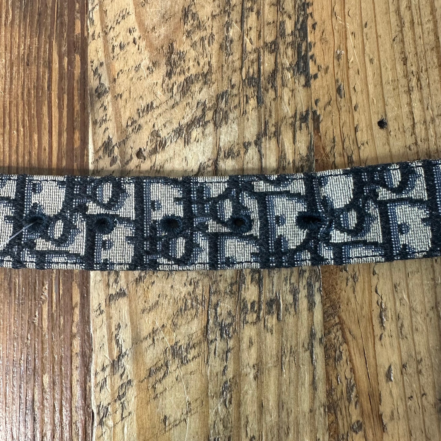 Dior Navy Beige Oblique Belt Sz (100)