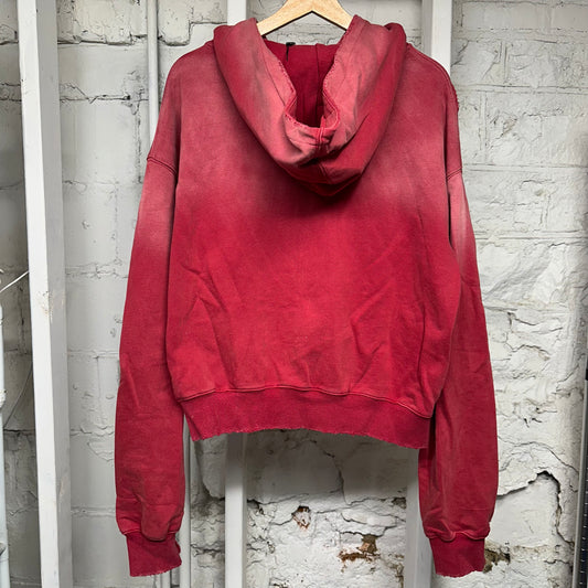 Vale Blackstone Red Zip Up Hoodie Sz S