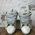 Lanvin Curb Gray White Lace Cream Sneaker Sz 11 (44)