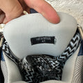 Lanvin Curb Blue Black Lace Gray Sneaker Sz 8 (41)