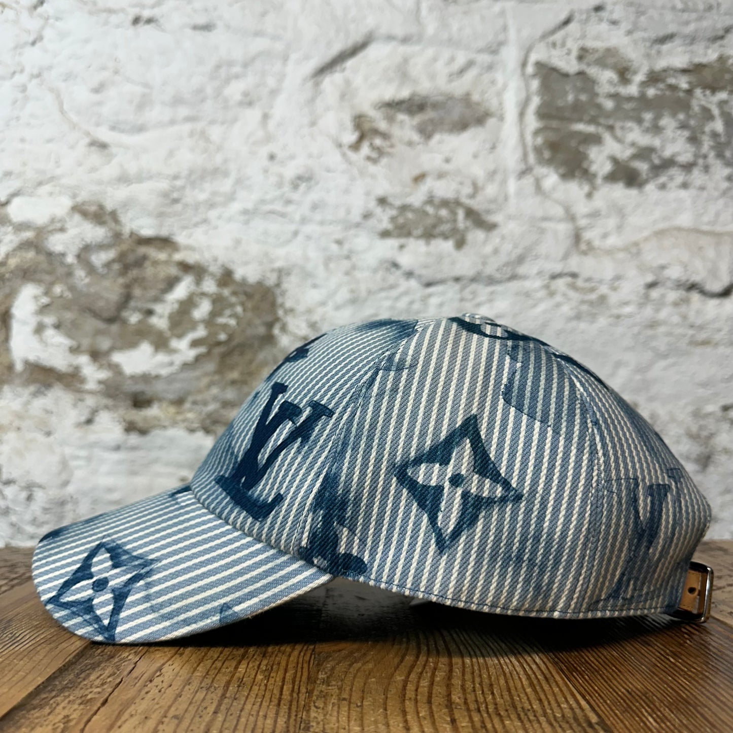 Louis Vuitton Hickory Stripes Monogram Hat Sz (60)
