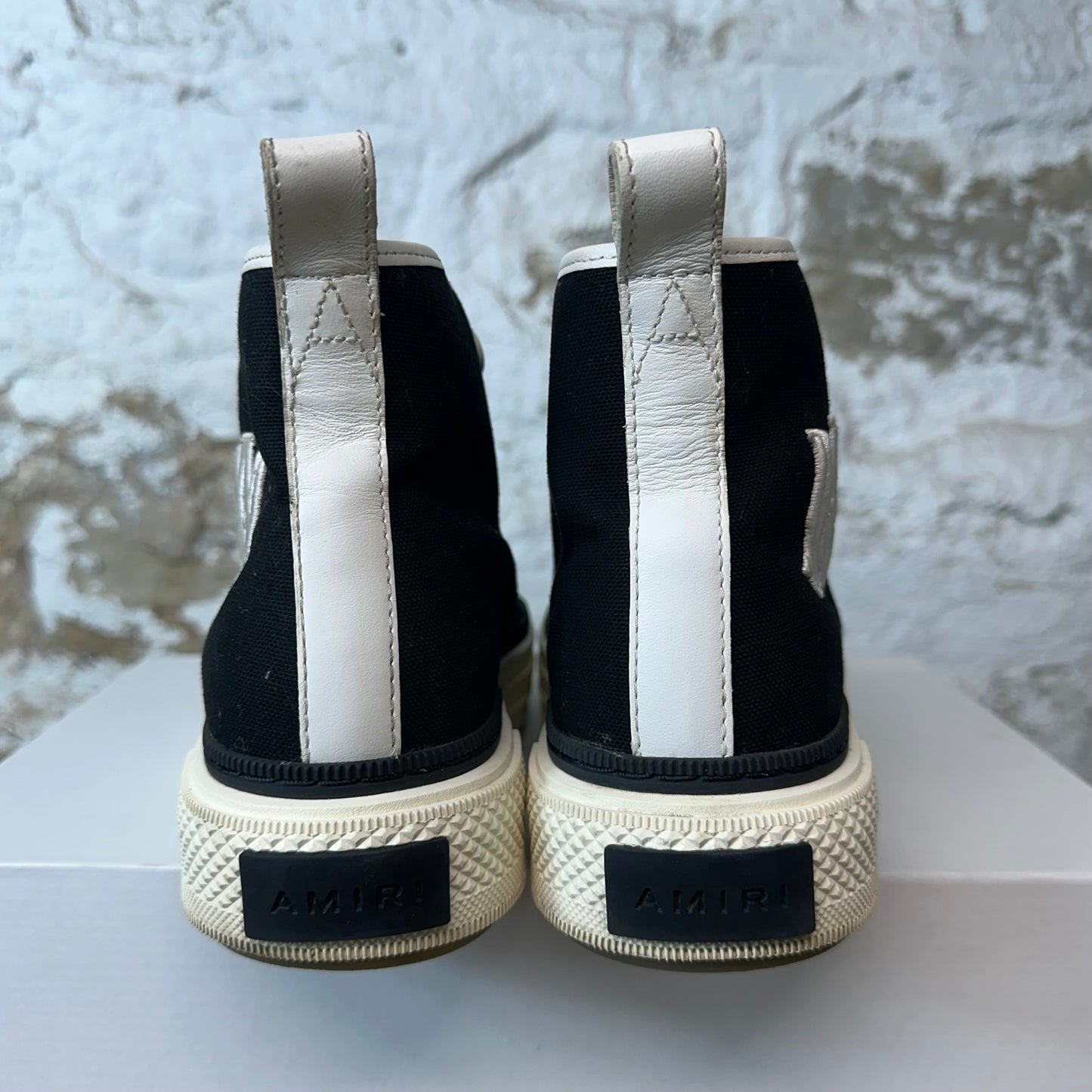 Amiri High MA Court Black Cream Sneaker Sz 8 (41)