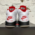 Air Jordan 5 Fire Red Silver Tongue (2020) Sz 9