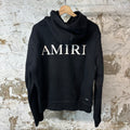 Amiri White MA Black Hoodie Sz M