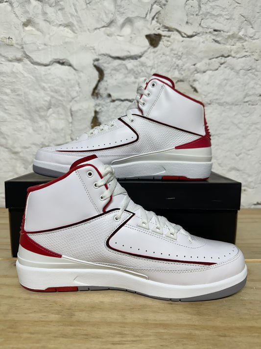 Air Jordan 2 White Red Sz 10.5 DS