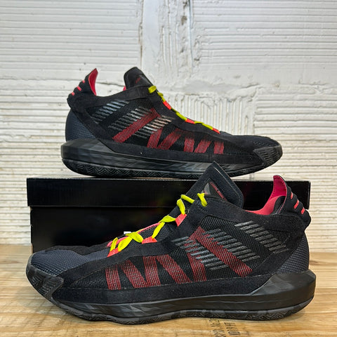 Adidas Dame 6 Ruthless Black Red Sz 10.5