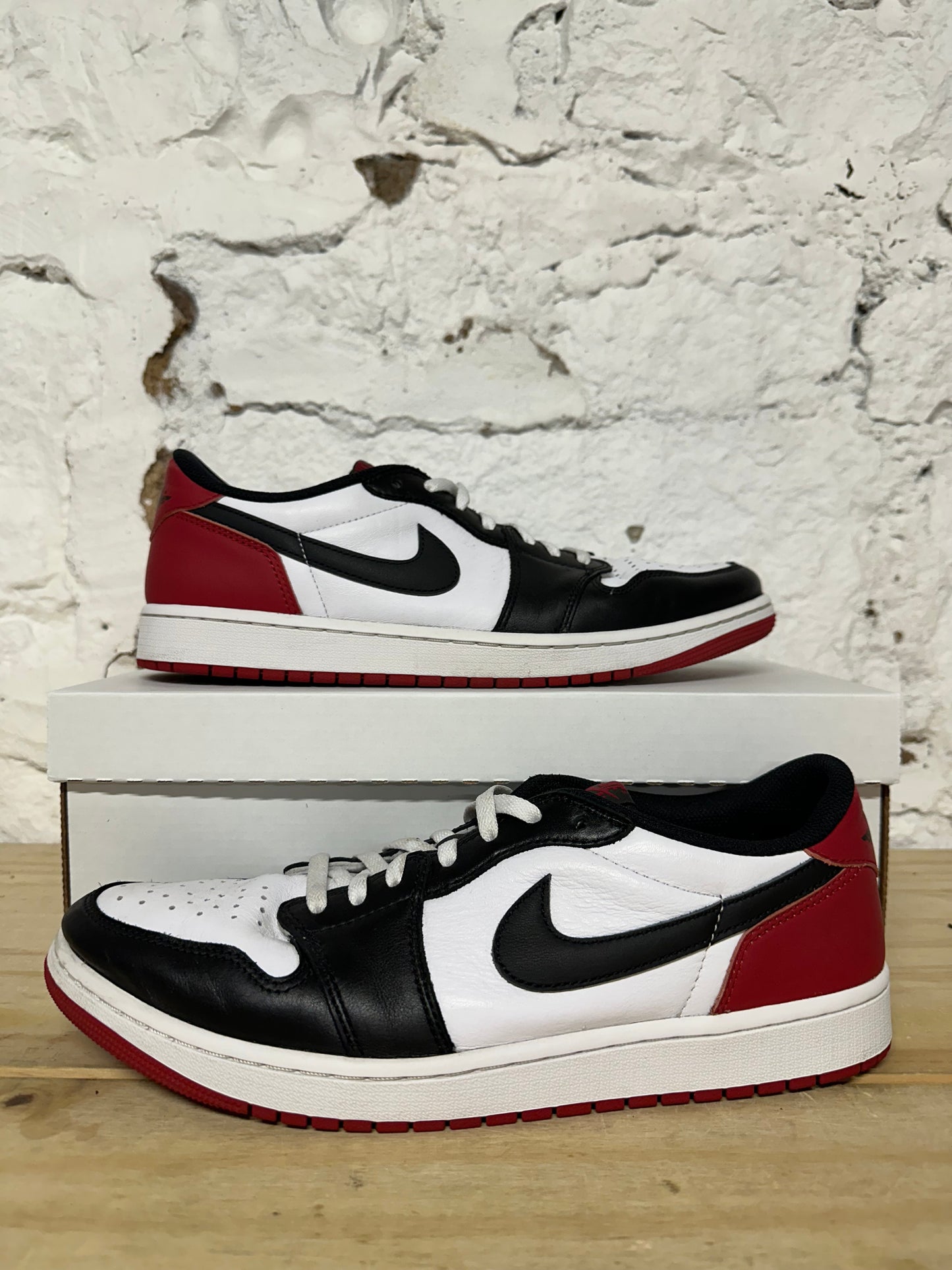 Air Jordan 1 Low Black Toe Sz 12