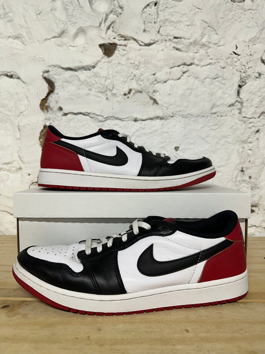 Air Jordan 1 Low Black Toe Sz 12